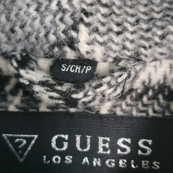 NWOT Women's Guess Wool Plaid Houndstooth Coat Size Small - Picture 12 of 14